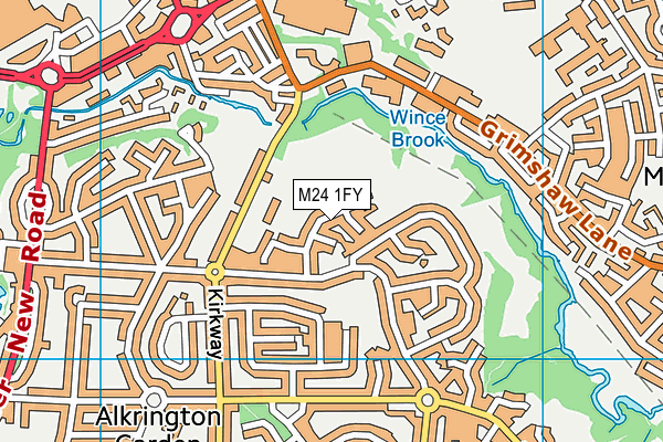 M24 1FY map - OS VectorMap District (Ordnance Survey) M24 1FY map - OS VectorMap District (Ordnance Survey)