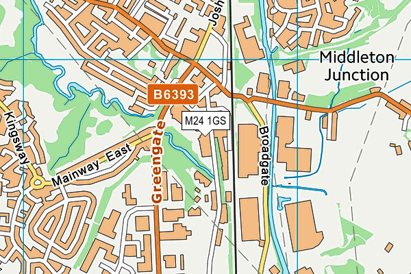M24 1GS map - OS VectorMap District (Ordnance Survey) M24 1GS map - OS VectorMap District (Ordnance Survey)
