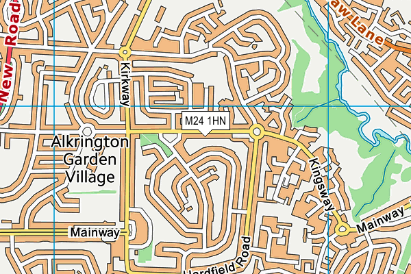 M24 1HN map - OS VectorMap District (Ordnance Survey) M24 1HN map - OS VectorMap District (Ordnance Survey)