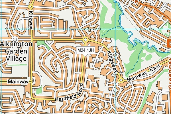 M24 1JH map - OS VectorMap District (Ordnance Survey) M24 1JH map - OS VectorMap District (Ordnance Survey)