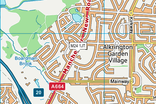 M24 1JT map - OS VectorMap District (Ordnance Survey) M24 1JT map - OS VectorMap District (Ordnance Survey)