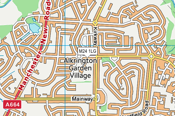 M24 1LG map - OS VectorMap District (Ordnance Survey) M24 1LG map - OS VectorMap District (Ordnance Survey)