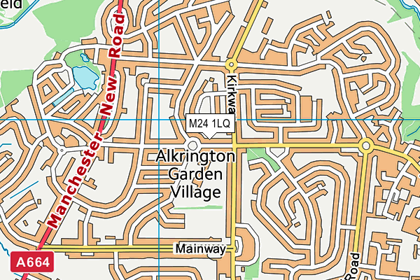 M24 1LQ map - OS VectorMap District (Ordnance Survey) M24 1LQ map - OS VectorMap District (Ordnance Survey)