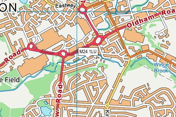 M24 1LU map - OS VectorMap District (Ordnance Survey) M24 1LU map - OS VectorMap District (Ordnance Survey)
