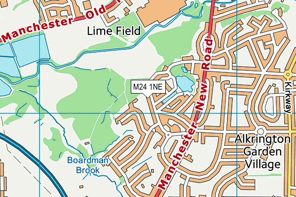 M24 1NE map - OS VectorMap District (Ordnance Survey) M24 1NE map - OS VectorMap District (Ordnance Survey)