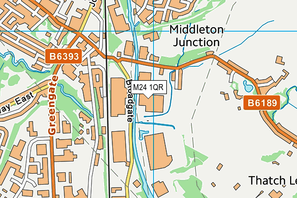 M24 1QR map - OS VectorMap District (Ordnance Survey) M24 1QR map - OS VectorMap District (Ordnance Survey)