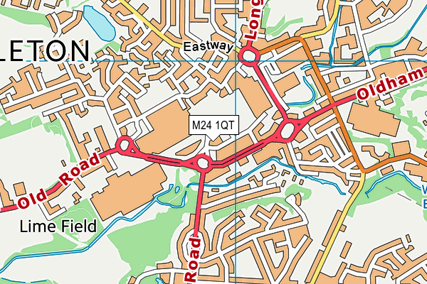 M24 1QT map - OS VectorMap District (Ordnance Survey) M24 1QT map - OS VectorMap District (Ordnance Survey)