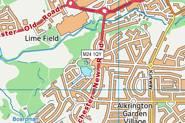 M24 1QY map - OS VectorMap District (Ordnance Survey) M24 1QY map - OS VectorMap District (Ordnance Survey)