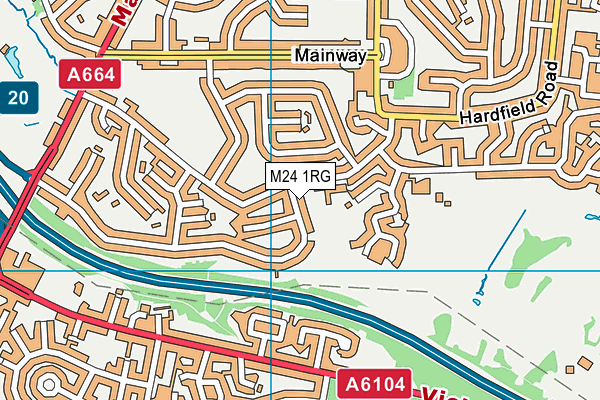 M24 1RG map - OS VectorMap District (Ordnance Survey) M24 1RG map - OS VectorMap District (Ordnance Survey)