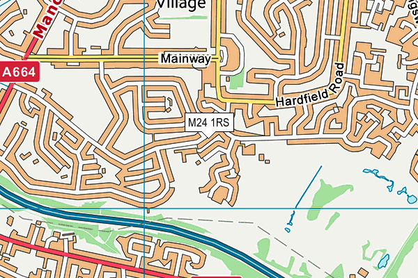 M24 1RS map - OS VectorMap District (Ordnance Survey) M24 1RS map - OS VectorMap District (Ordnance Survey)