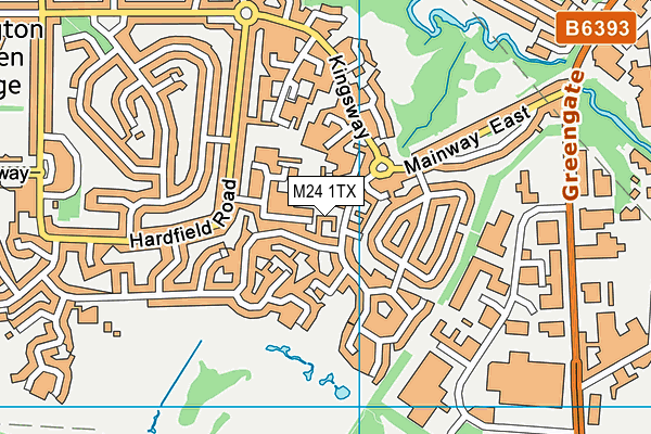 M24 1TX map - OS VectorMap District (Ordnance Survey) M24 1TX map - OS VectorMap District (Ordnance Survey)
