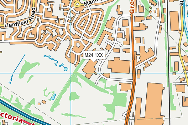M24 1XX map - OS VectorMap District (Ordnance Survey) M24 1XX map - OS VectorMap District (Ordnance Survey)