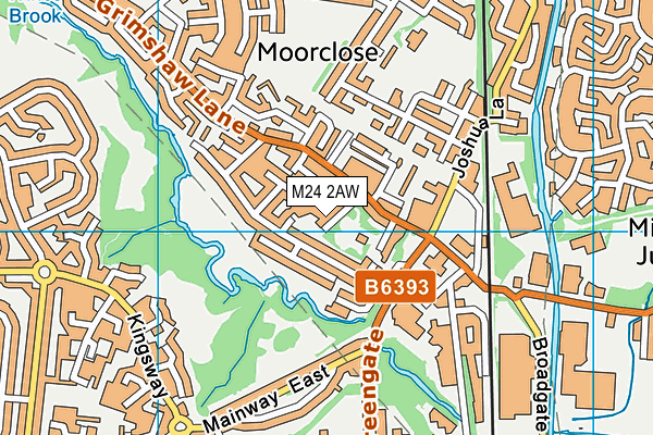 M24 2AW map - OS VectorMap District (Ordnance Survey) M24 2AW map - OS VectorMap District (Ordnance Survey)