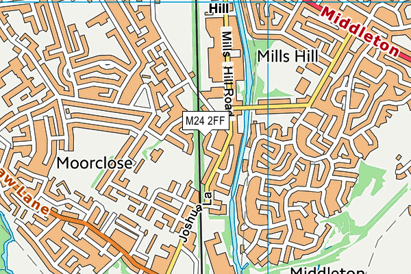 M24 2FF map - OS VectorMap District (Ordnance Survey) M24 2FF map - OS VectorMap District (Ordnance Survey)