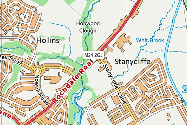 M24 2GJ map - OS VectorMap District (Ordnance Survey) M24 2GJ map - OS VectorMap District (Ordnance Survey)