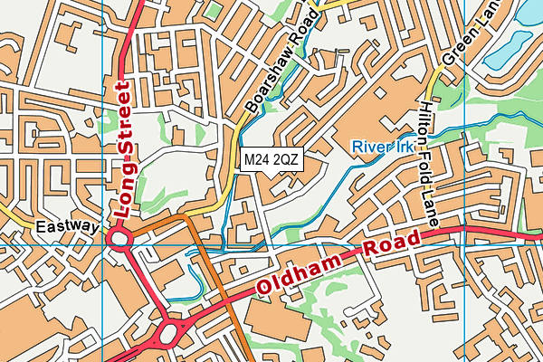 M24 2QZ map - OS VectorMap District (Ordnance Survey)