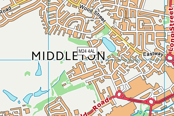M24 4AL map - OS VectorMap District (Ordnance Survey) M24 4AL map - OS VectorMap District (Ordnance Survey)