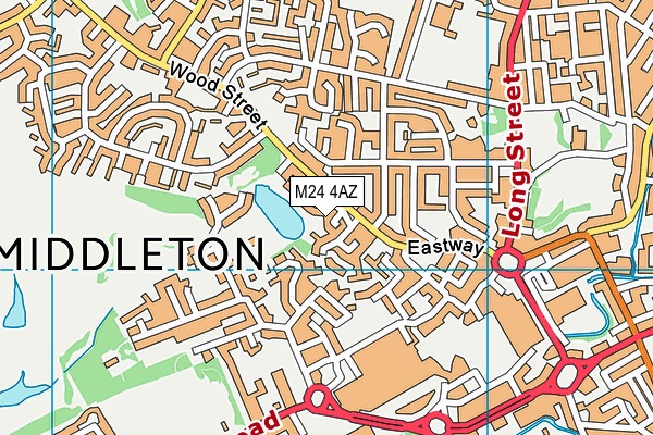 M24 4AZ map - OS VectorMap District (Ordnance Survey) M24 4AZ map - OS VectorMap District (Ordnance Survey)