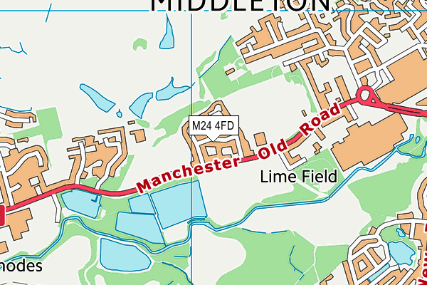 M24 4FD map - OS VectorMap District (Ordnance Survey) M24 4FD map - OS VectorMap District (Ordnance Survey)