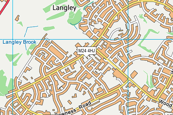 M24 4HJ map - OS VectorMap District (Ordnance Survey) M24 4HJ map - OS VectorMap District (Ordnance Survey)