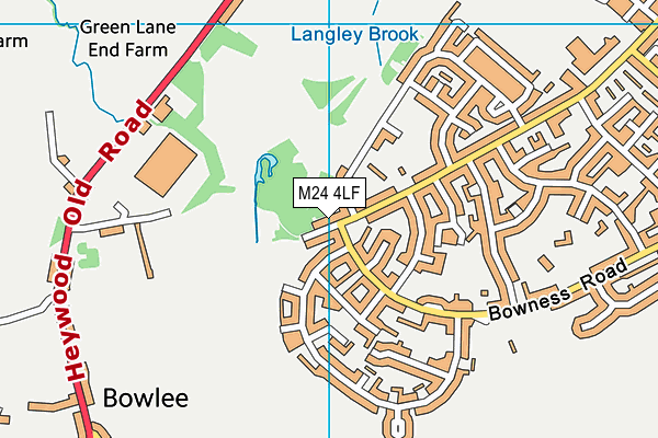 M24 4LF map - OS VectorMap District (Ordnance Survey) M24 4LF map - OS VectorMap District (Ordnance Survey)