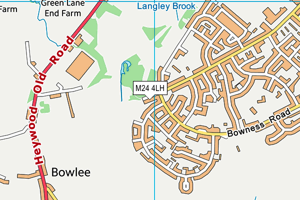 M24 4LH map - OS VectorMap District (Ordnance Survey) M24 4LH map - OS VectorMap District (Ordnance Survey)