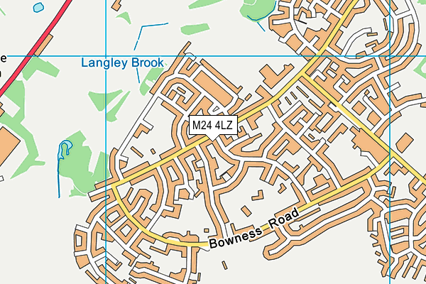 M24 4LZ map - OS VectorMap District (Ordnance Survey) M24 4LZ map - OS VectorMap District (Ordnance Survey)