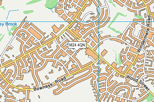 M24 4QN map - OS VectorMap District (Ordnance Survey) M24 4QN map - OS VectorMap District (Ordnance Survey)