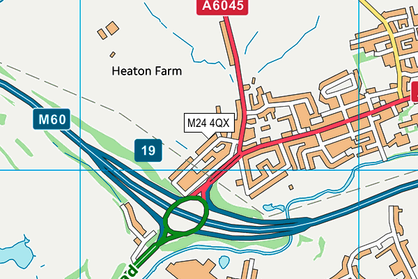 M24 4QX map - OS VectorMap District (Ordnance Survey) M24 4QX map - OS VectorMap District (Ordnance Survey)