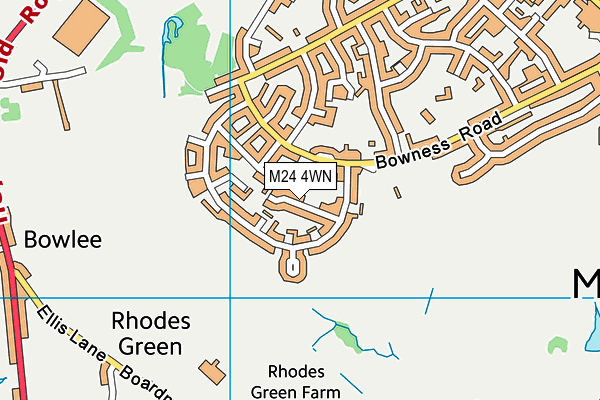 M24 4WN map - OS VectorMap District (Ordnance Survey) M24 4WN map - OS VectorMap District (Ordnance Survey)