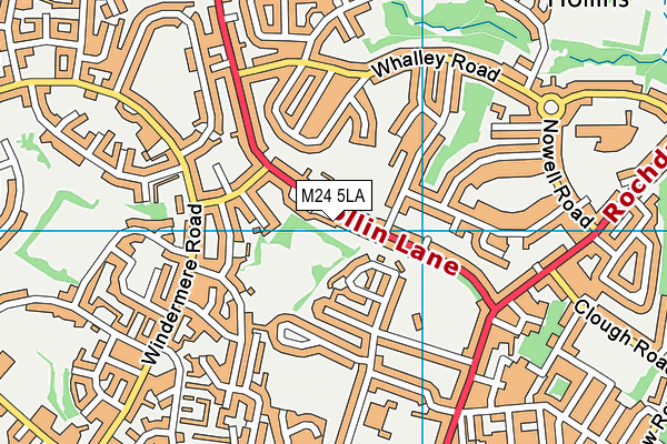 M24 5LA map - OS VectorMap District (Ordnance Survey) M24 5LA map - OS VectorMap District (Ordnance Survey)