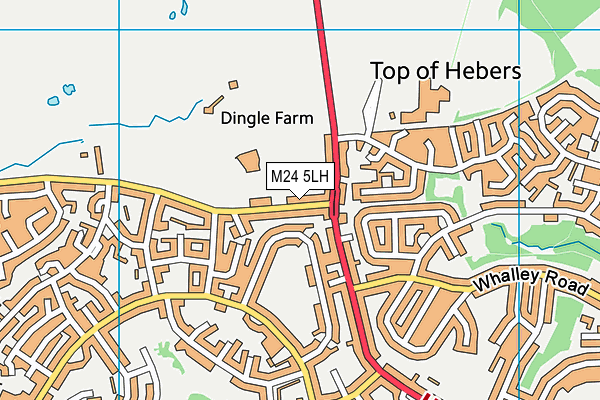 M24 5LH map - OS VectorMap District (Ordnance Survey) M24 5LH map - OS VectorMap District (Ordnance Survey)