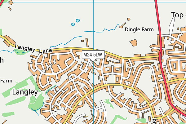 M24 5LW map - OS VectorMap District (Ordnance Survey) M24 5LW map - OS VectorMap District (Ordnance Survey)