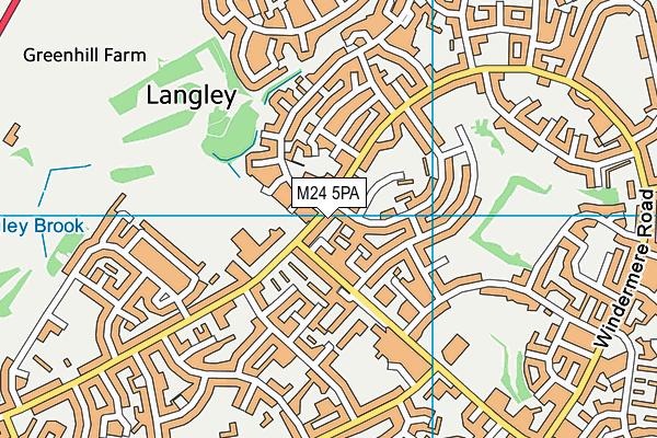 M24 5PA map - OS VectorMap District (Ordnance Survey) M24 5PA map - OS VectorMap District (Ordnance Survey)