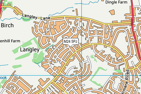 M24 5PJ map - OS VectorMap District (Ordnance Survey) M24 5PJ map - OS VectorMap District (Ordnance Survey)