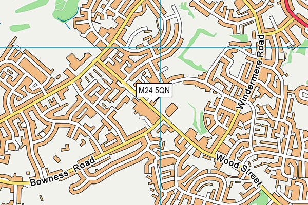 M24 5QN map - OS VectorMap District (Ordnance Survey) M24 5QN map - OS VectorMap District (Ordnance Survey)