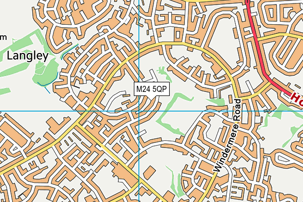 M24 5QP map - OS VectorMap District (Ordnance Survey) M24 5QP map - OS VectorMap District (Ordnance Survey)