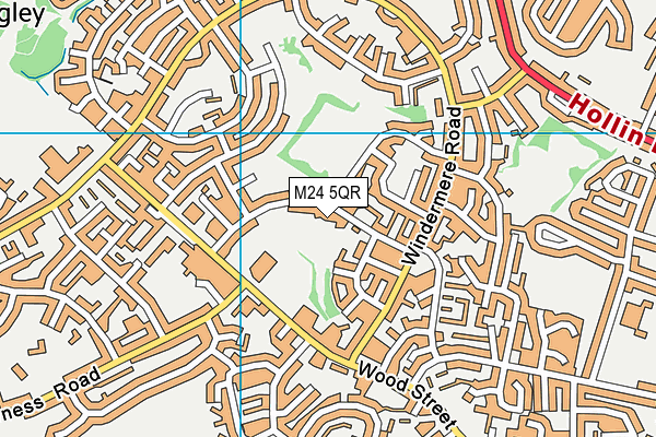M24 5QR map - OS VectorMap District (Ordnance Survey) M24 5QR map - OS VectorMap District (Ordnance Survey)