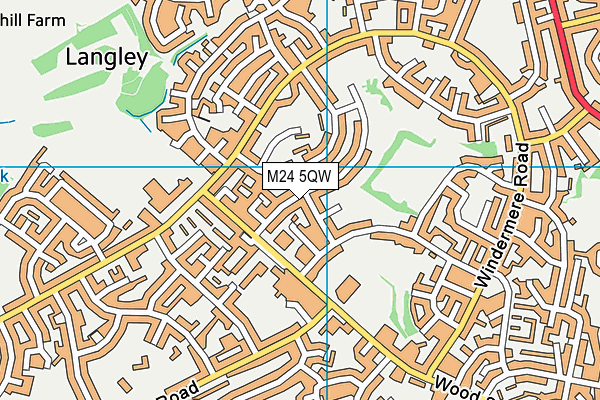 M24 5QW map - OS VectorMap District (Ordnance Survey) M24 5QW map - OS VectorMap District (Ordnance Survey)