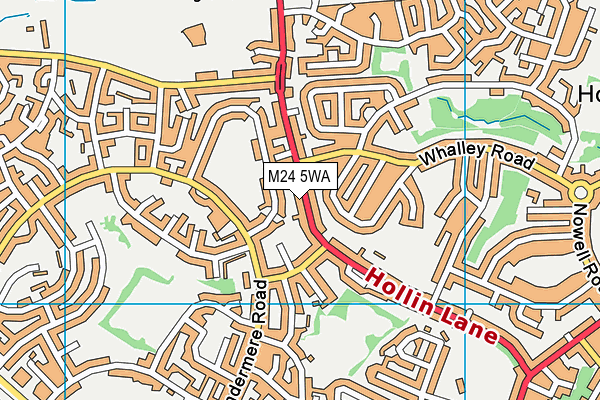 M24 5WA map - OS VectorMap District (Ordnance Survey) M24 5WA map - OS VectorMap District (Ordnance Survey)