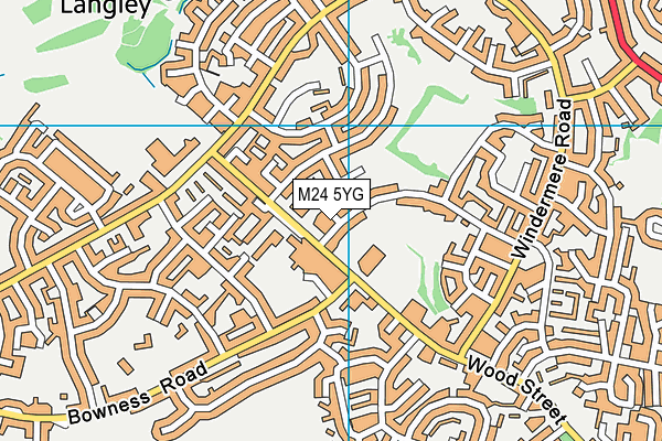 M24 5YG map - OS VectorMap District (Ordnance Survey) M24 5YG map - OS VectorMap District (Ordnance Survey)