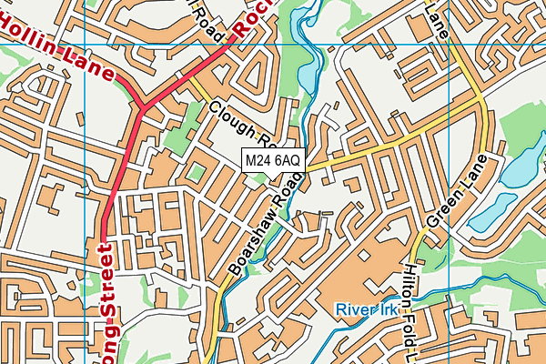 M24 6AQ map - OS VectorMap District (Ordnance Survey) M24 6AQ map - OS VectorMap District (Ordnance Survey)