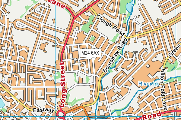 M24 6AX map - OS VectorMap District (Ordnance Survey) M24 6AX map - OS VectorMap District (Ordnance Survey)