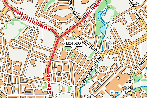 M24 6BG map - OS VectorMap District (Ordnance Survey) M24 6BG map - OS VectorMap District (Ordnance Survey)
