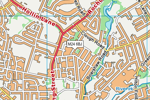 M24 6BJ map - OS VectorMap District (Ordnance Survey) M24 6BJ map - OS VectorMap District (Ordnance Survey)