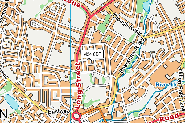 M24 6DT map - OS VectorMap District (Ordnance Survey) M24 6DT map - OS VectorMap District (Ordnance Survey)