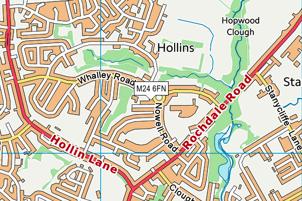 M24 6FN map - OS VectorMap District (Ordnance Survey) M24 6FN map - OS VectorMap District (Ordnance Survey)