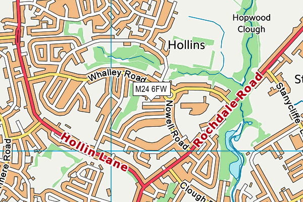 M24 6FW map - OS VectorMap District (Ordnance Survey) M24 6FW map - OS VectorMap District (Ordnance Survey)