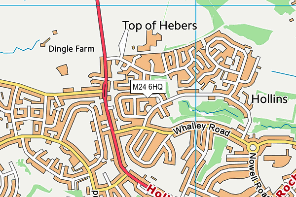 M24 6HQ map - OS VectorMap District (Ordnance Survey) M24 6HQ map - OS VectorMap District (Ordnance Survey)