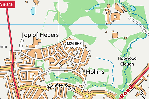 M24 6HZ map - OS VectorMap District (Ordnance Survey) M24 6HZ map - OS VectorMap District (Ordnance Survey)
